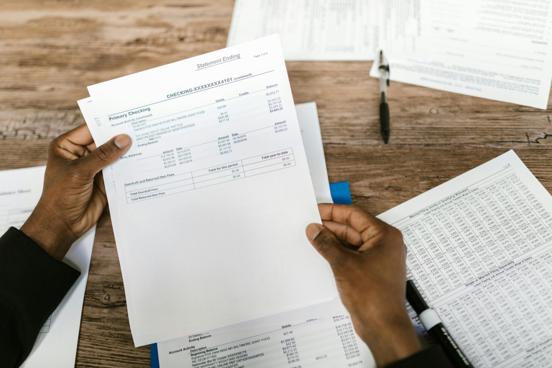 Reviewing finance documentation for home loan application